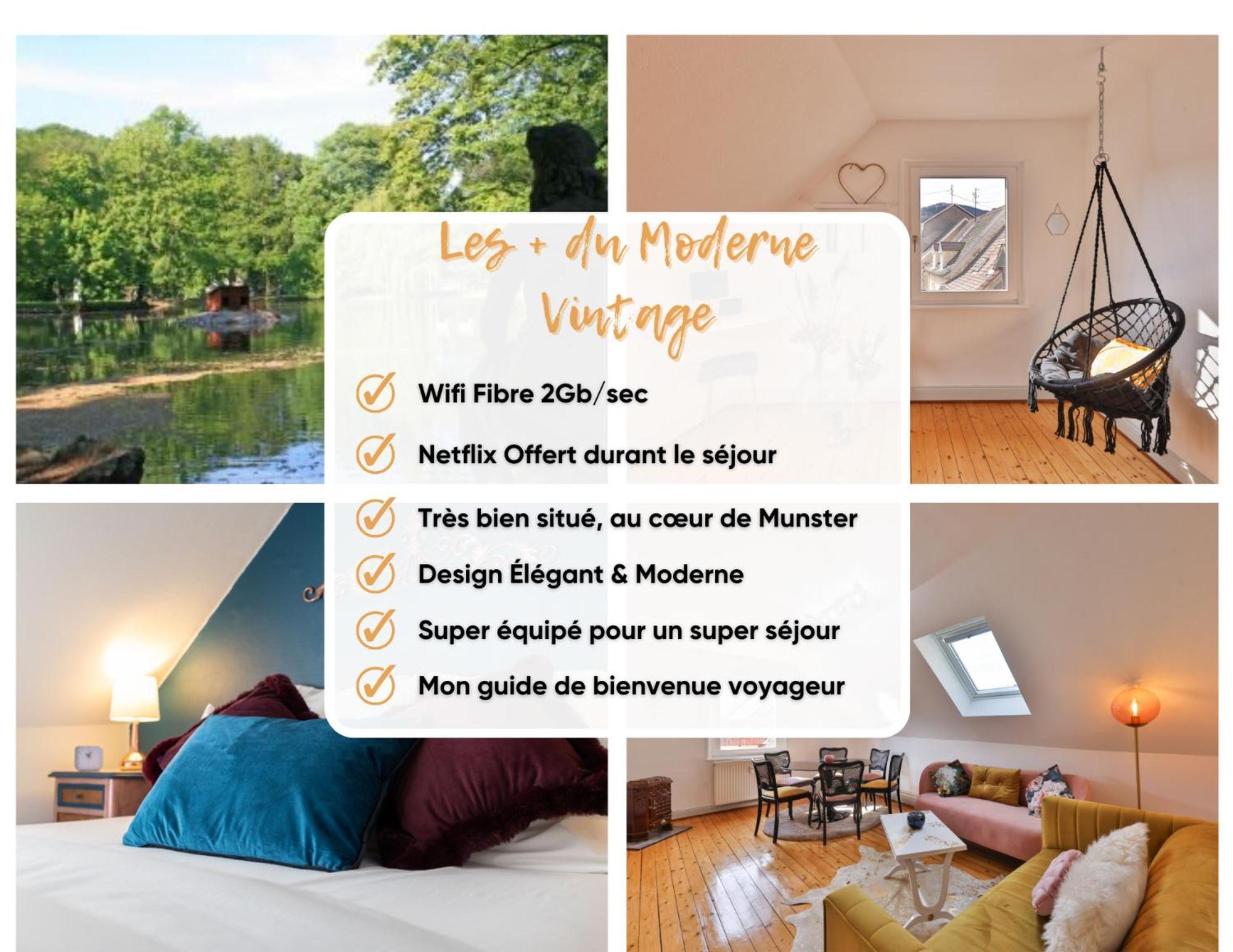 Le Moderne Vintage Hyper Centre,3 Chambres, Neuf Au Calme, 3 Etoiles Munster  Eksteriør bilde